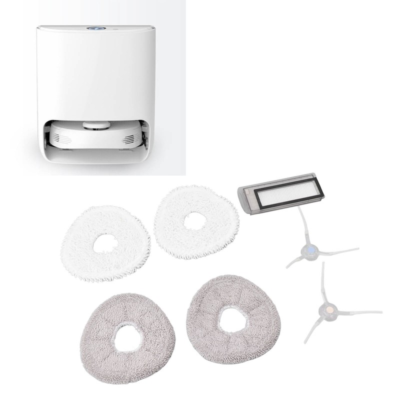 Side Brush Strainer White Gray Mopping Cloth Compatible for J1