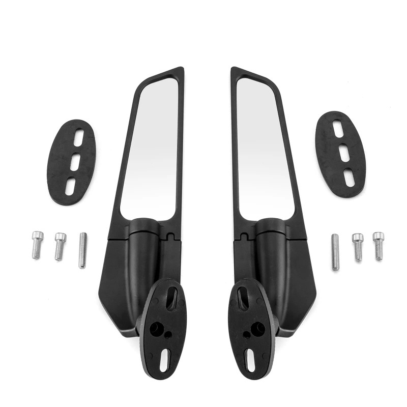 XM For Kawasaki Ninja 400 Wing Mirrors Adjustable Foldable Rearview