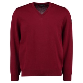 Maerz Men's V-Neck Long Sleeve Jumper, Red (495), Medium (Manufacturer size: 50)