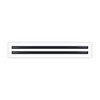 BUILDMART - 24" Linear Slot Diffuser - (2 Slot) Double