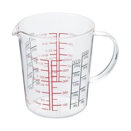 Hario Heatproof Glass Measuring Cup with Handle, 500ml, Clear