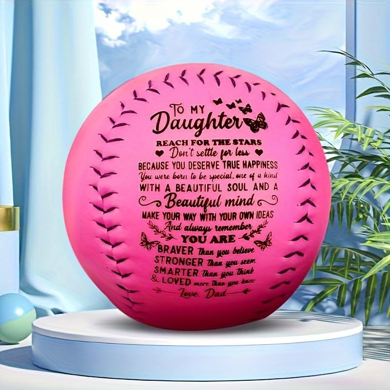 Moactiv''to My Daughter '' International Standard Softball, Gift for Daughter