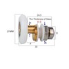 Cokritsm Shower Cubicle Rollers, 27 mm Shower Door Rollers, 8