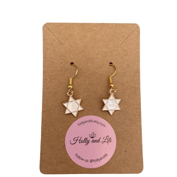 Star Dangle And Drop Earrings, North Star Earrings, Celestial Earrings,