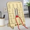 Learn Knot Training Board,Wooden Knot Tying Practice Board Kit with