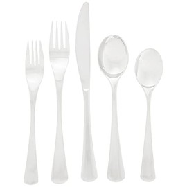 Ginkgo International Mariko 20-Piece Stainless Steel Flatware Place Setting, Service for 4