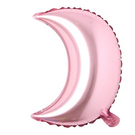 18 inch moon Eid Al-Fitr holiday aluminum foil helium balloons birthday holiday party supplies wedding layout decoration (18 inch Moon Pink)