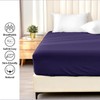 AL NOOR HOME Premium Navy Blue Fitted Sheet - 100%