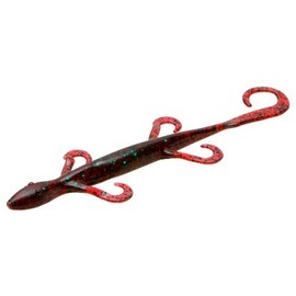 Zoom Bait 8-Inch Magnum Lizard Bait-Pack of 9 (Red Bug) , 8 Inches