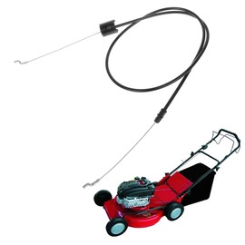 JOYKK Lawnmower Throttle Cable Engine Control Cable with Z Shape Bend Garden Tool - Black & Silver
