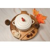 BRIE BAKER, CREAM, WOOD SPREADER, BIRCHBARK