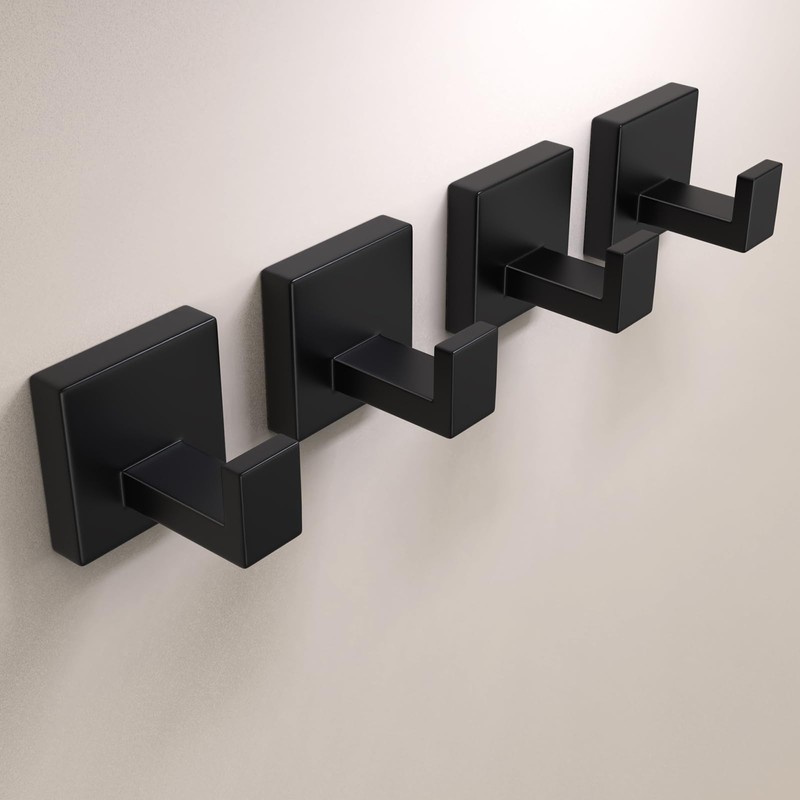 PMMASTO Towel Hooks, Bathroom Wall Mount Towel Holder, Coat Hook