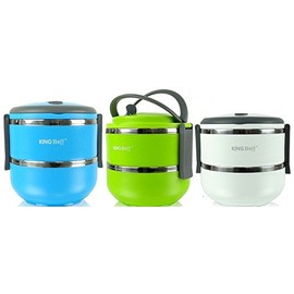 White Lunch Box Soup Food Food Insulated Stainless Steel Holder Box 1.4 L