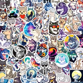 Yqskt 200PCS Wolf Stickers, Wolf Gifts