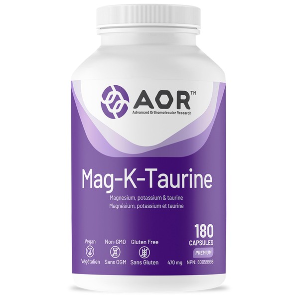 AOR AOR Mag-K-Taurine 470mg 180 Caps 44-Day Supply - A