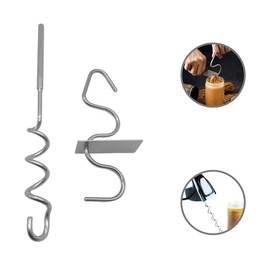 ishenkea 2 Pcs Peanut Butter Stirrer，1 Pcs Peanut Butter Stirrer Tool for Most Powered Hand Mixers and Drills，1 Pcs Peanut Butter Mixer for Manual，Stirrer Tool for Peanut Butter and Nut