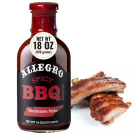 ALLEGRO - The Marinate Everything Marinades | Barbecue Sauce for Chicken, Pork, Ribs & Burgers | BBQ Sauce for Grilling, Dipping & Cooking | Kosher & Gluten Free | 18 Oz (Pack of 1) - Spicy