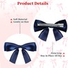 4PCS Silky Pink Hair Bow, Ribbon Hair Bows for Girls
