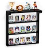 Emfogo Trading Card Display Stand for Wall, 3 Tier Wooden