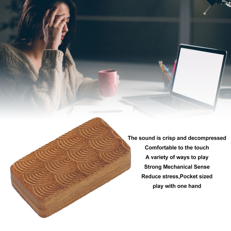 Fidget Slider Green Sandalwood Water Ripples Designed Magnetic Push Slider