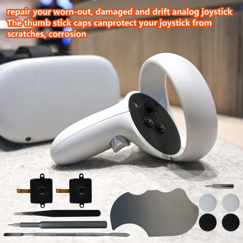 JRSHOME Joystick Replacement Kit for Oculus Quest 2 Controller/Meta Quest