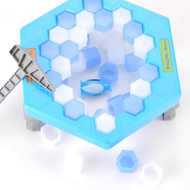 PowerTRC Save Penguin On Ice Kids Board Games Ages 6-8, Save Penguin Break Ice Family Activity Puzzle Knock Block Party Table Game Gift