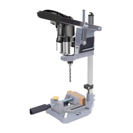 CUBELLIN Universal Drill Press Stand Adjustable Drill Press Stand for Electric Drilling Machines Desktop Bench Drill Press Holder Single Hole Aluminum Base