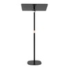 DYNAMI Portable Podium Stand,Acrylic Panel & Carbon Steel Base,Adjustable Height