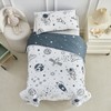 DuShow White Space Cot Bed Duvet Cover Set,Toddler Bedding Set