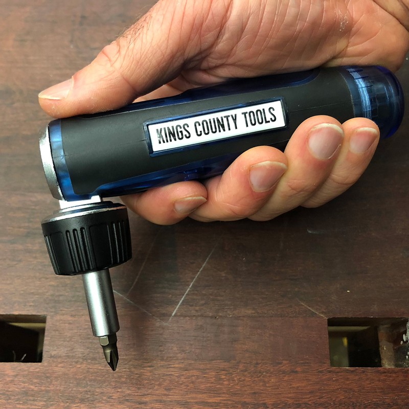 Kings County Tools Multi-Purpose Ratcheting Screwdriver | 3 Adjustable Handle