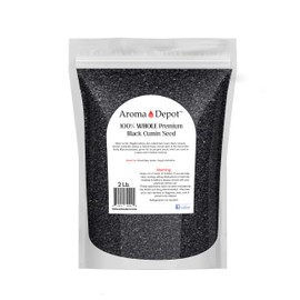 Black Cumin Seed 2lb Raw WHOLE (Nigella sativa) 100% Pure Whole Premium Non-GMO NON-Irradiated & Gluten Free I Healthy Spice I Egyptian Black Seeds (Black caraway)
