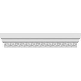 Ekena Millwork CRH06X76ST-EG Crosshead, 76" Bottom Width x 78 1/2" Top Width, White