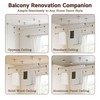 bimiti Ceiling Mounted Hanging Dry Rack, 47 Inch Space-Saving Clothes