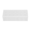 12 Holes Rectangular Flowers Vase With LED Light Clear Acrylic