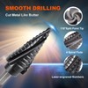 COMOWARE M35 Cobalt Step Drill Bit for Metal, 4 Spiral
