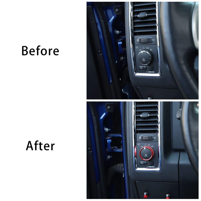 Voodonala for Dodge RAM Aluminum Headlight Headlamp Switch Control Adjustment
