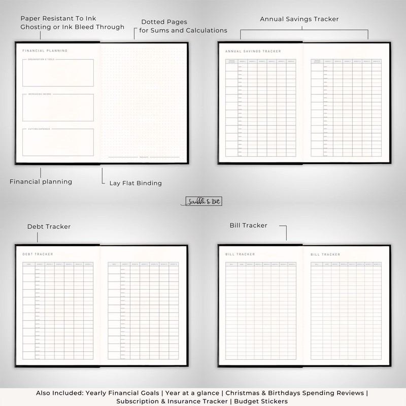 Budget Planner - Designed to help you Mindfully Plan and