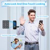 Keyless Entry Fingerprint Smart Door Lock with Handle,Digital Electronic Lock