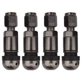 TOMALL Bolt-in Tire Valve Stem Caps Explosion Proof Tubeless TPMS Valve Stem Gray Aluminum Alloy
