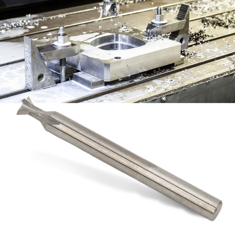 Dovetail End Mill Cutter High Hardness Alloy 5mm 4 Flutes