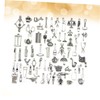 Operitacx Jewelry Making Charms Diy Charm Pendant Set 65pcs Alloy