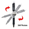 Outus 10 Pcs Silver Pen Holder Clips Manganese Steel Pen