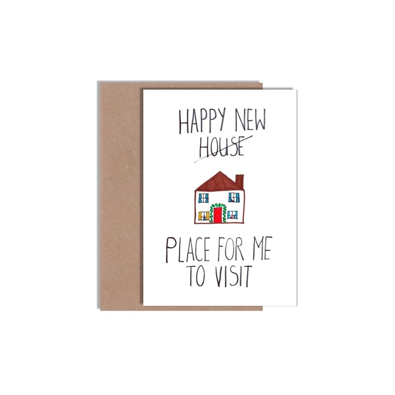 New Home Card - Cheeky House Warming Card - ‘Happy