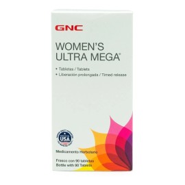 GNC Women's Ultra Mega Vitaminas y Minerales Suplemento 90 Tabletas