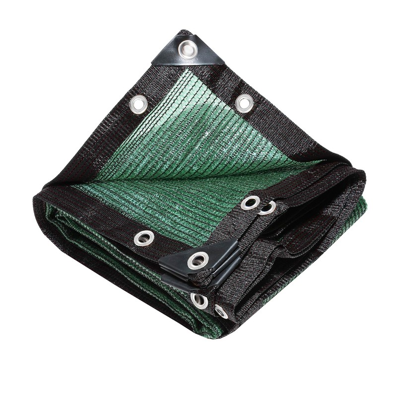 70% Green Shade Cloth with Grommets, 12 FT X 18