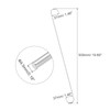 uxcell S Hanging Hooks, 20inch/500mm Extra Long Steel Hanger, Indoor