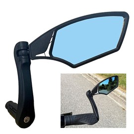 Hafny NEW Bar End Bike Mirror, HD Automotive Grade Glass Lens, Shatterproof, Adjustable Cycle Mirror, E-Bike Mirrors, HF-M900RB-FR04
