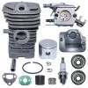 For Husqvarna Bore 40nm Cylinder Piston Carburetor Kit For Husqvarna