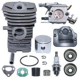 For Husqvarna Bore 40nm Cylinder Piston Carburetor Kit For Husqvarna 142 141 137 136 Chainsaw