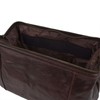 Mens Compact Buffalo Leather Top Framed Wash Bag by PrimeHide
